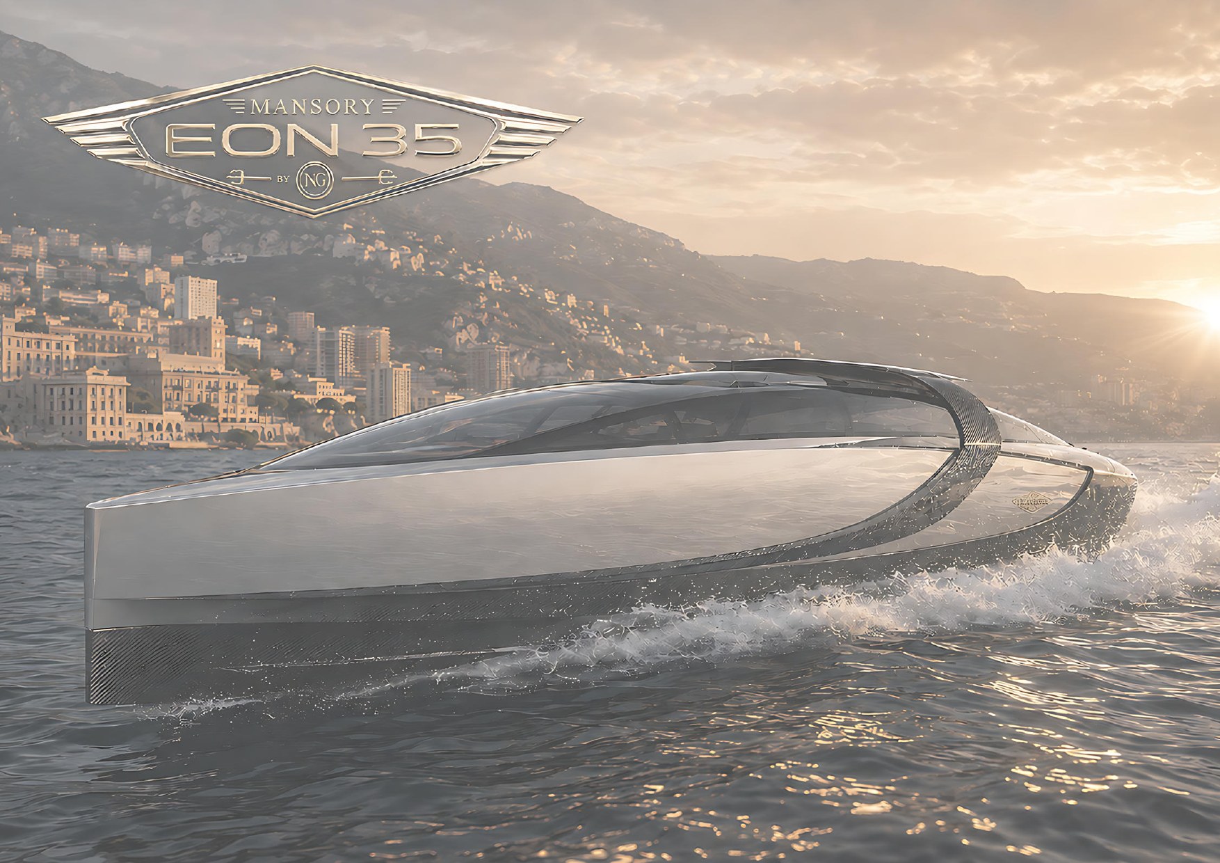 EON 35 off Monaco at sunset